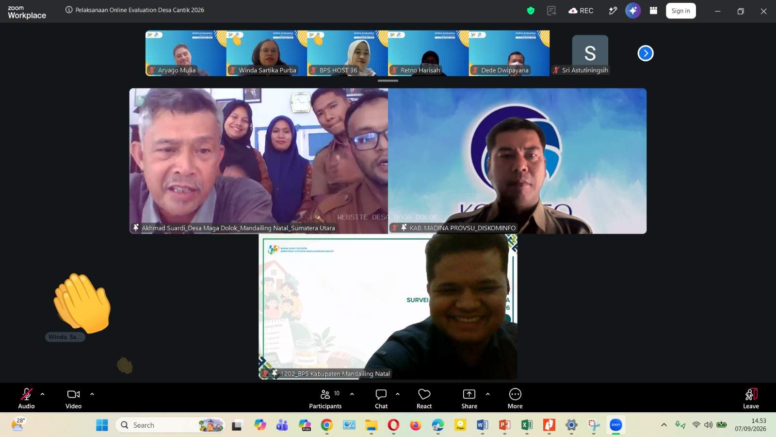 Pelaksanaan Online Evaluation Desa Cantik 2026
